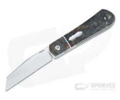 Enrique Pena Custom Front Flipper Raptor Bolstered Rag Micarta Folder 4456