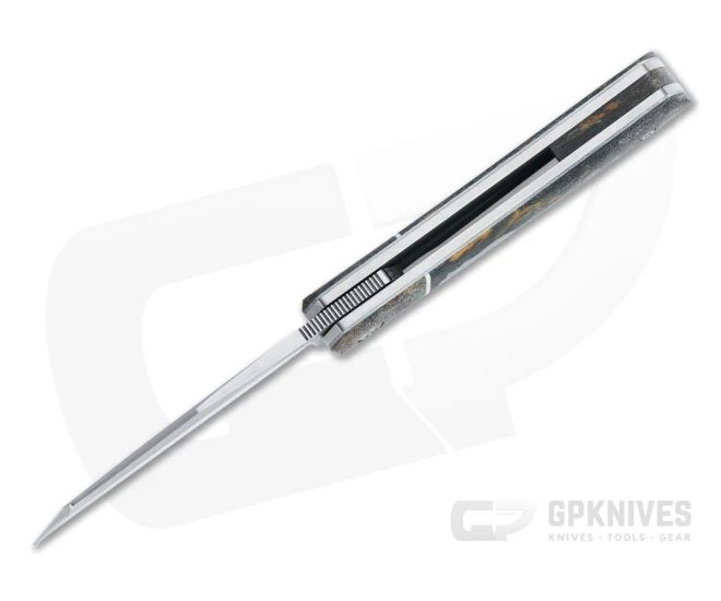 Enrique Pena Custom Front Flipper Raptor Bolstered Rag Micarta Folder 4456 - Image 3