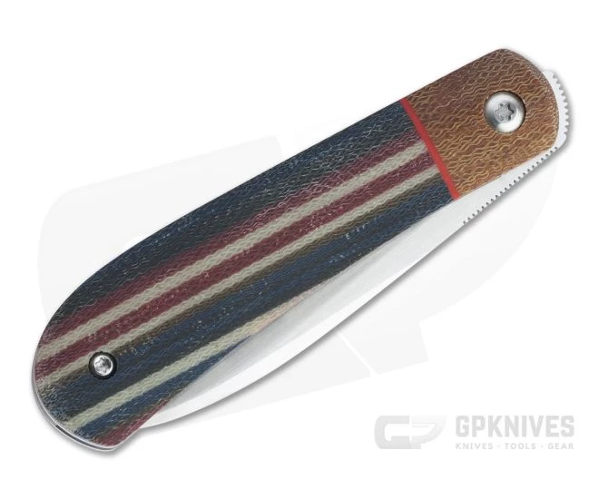 Enrique Pena Custom Front Flipper Zulu Bolstered Painted Desert Crosscut G-carta Folder 4457 - Image 2
