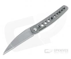 Brad Zinker Swayback Wharncliffe FLF Stonewashed CPM-154 Titanium Front Flipper 4468
