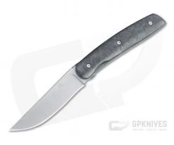 Brad Zinker Trapper Arc LLF Stonewashed CPM-154 Blue Marbled Carbon Fiber Front Flipper 4471