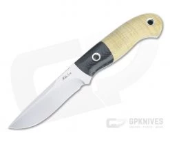 Mike Irie Model 110 Spear Point CPM-154 Bolstered Stabilized Flame Maple Fixed Blade 4509
