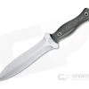 Mike Irie TS-6 Dagger Satin CPM-154 Green and Black Linen Micarta Fixed Blade 4519