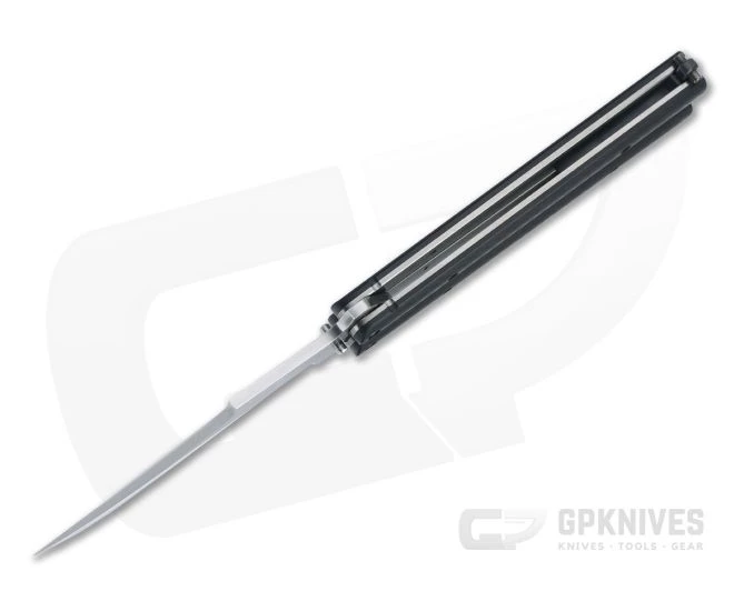 Chuck Gedraitis Balisong Bowie Satin CTS-XHP Carbon Fiber 4523 - Image 3