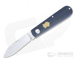 Sakman Knives Oryx Spear Point Satin N690 Blue Canyon Richlite Slip Joint Folder 4577