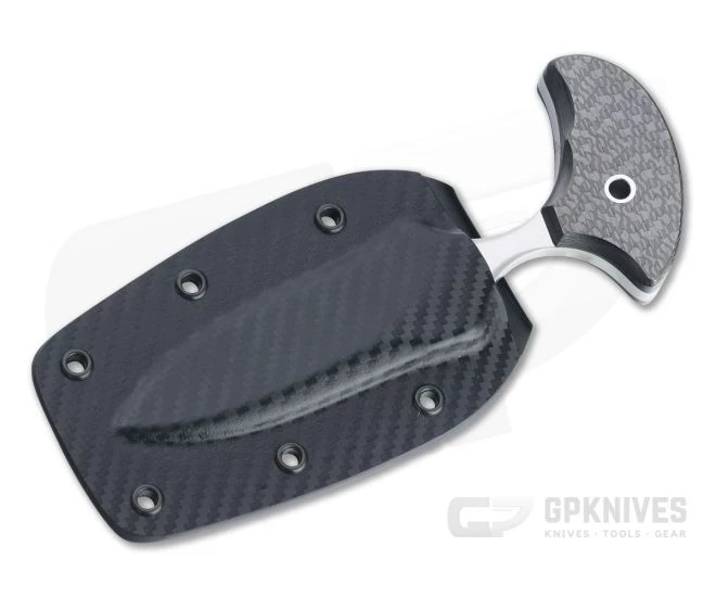 Mike Irie Custom Version 3 Push Dagger CPM-154 Carbon Fiber Fixed Blade 4609 - Image 2