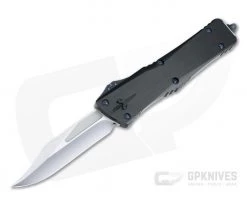 Marfione Custom Combat Troodon Bowie Polished M390 Hefted Black Alloy OTF Automatic Knife 4678