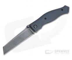 Alan Folts Linear Prototype Tier 1 Acid Washed CPM-154 Slate G10 Liner Lock Folder 4679