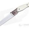 Alan Folts Linear Prototype Tier 2 Hand Rubbed CPM-154 Bolstered Ivory G10 Liner Lock Folder 4680