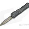 Heretic Custom Colossus D/E Bakers Forge Damascus Black Dunes Fat Carbon OTF Automatic 4699