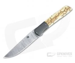 Brad Zinker Urban Trapper LLF Damasteel Zirconium Bolstered Mammoth Front Flipper 4713