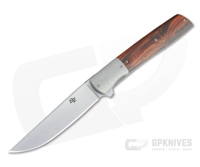 Brad Zinker Urban Trapper Flipper LLF Stonewashed CPM-154 Bolstered Cocobolo Folder 4715