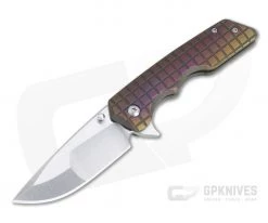 Attn2Detail Medium Mark 3 Compound Urasuki Satin S30V Bronze Frag Titanium Flipper 4719