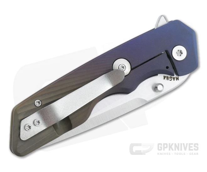 Attn2Detail Medium Mark 3 Hollow Urasuki Satin Magnacut Gradient Wings Titanium Flipper 4720 - Image 2