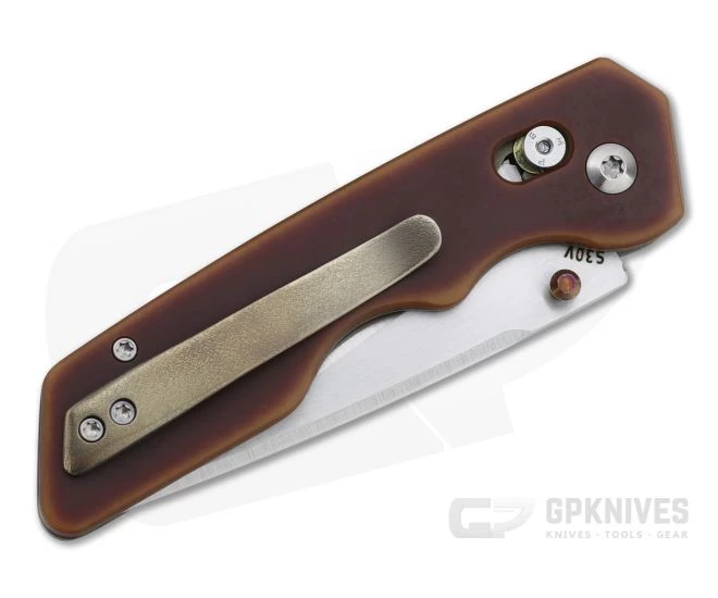 Attn2Detail Medium BarLock Satin S30V Antique Paper Micarta Folder 4721 - Image 2