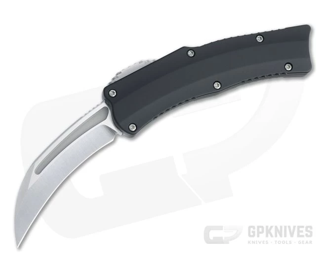 Heretic Custom Roc Prototype Hand Ground Stonewashed Elmax Hawkbill OTF Automatic 4724