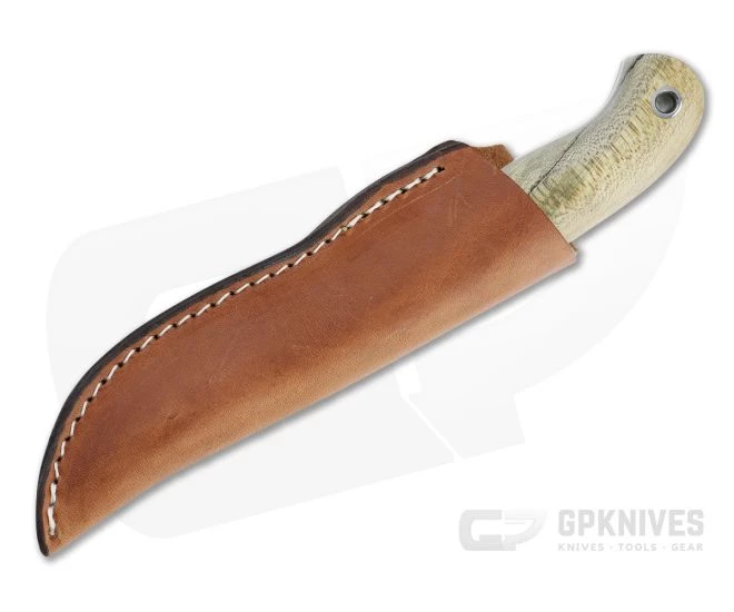 Mike Irie Model 110 Spear Point CPM-154 Bolstered Spalted Maple Fixed Blade 4736 - Image 2