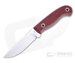 Mike Irie Model 110 Drop Point CPM-154 Red Burlap Micarta Fixed Blade 4742