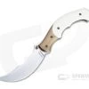 Alan Folts Rite #1 Satin CPM 154 Titanium Bolstered Ivory G10 Persian Folder 4749