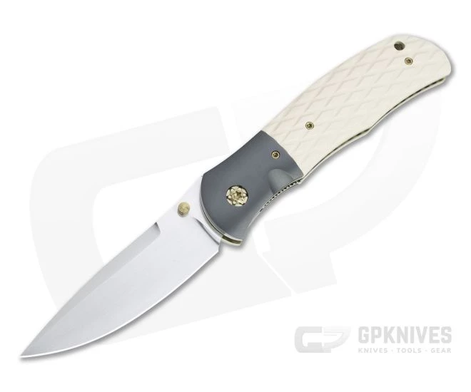 John W. Smith Custom Fusion Satin S45VN Zirc Bolstered Westinghouse Micarta Folder 4775
