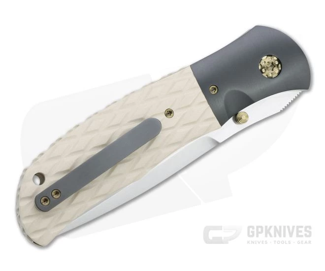 John W. Smith Custom Fusion Satin S45VN Zirc Bolstered Westinghouse Micarta Folder 4775 - Image 2