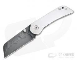 Grindhouse Knives KD #2 Non-Flipper Hamon 1095 Satin Titanium Folder 4788