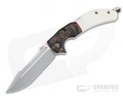Lhotak Designs Custom Harpoon ATI 425 Amboyna and Elforyn Back Lock Folder 4792