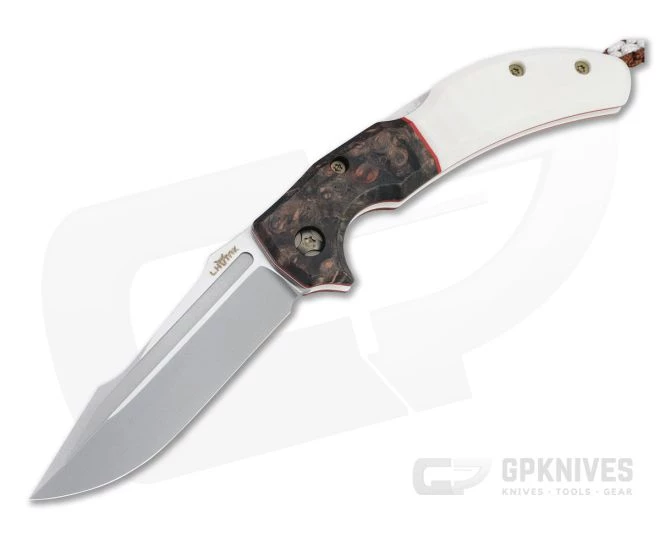 Lhotak Designs Custom Harpoon ATI 425 Amboyna and Elforyn Back Lock Folder 4792