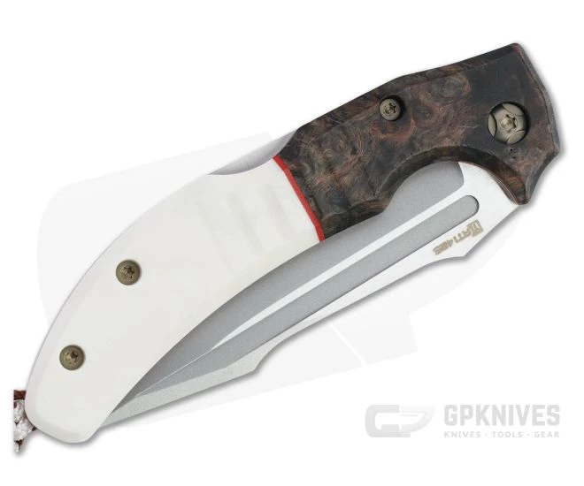 Lhotak Designs Custom Harpoon ATI 425 Amboyna and Elforyn Back Lock Folder 4792 - Image 2
