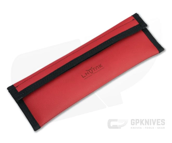 Lhotak Designs RL2 EDC Chisel ATI 425 Orange and Black Jute Micarta Fixed Blade 4797 - Image 4