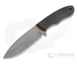 Tom Krein Custom White Mountain Hunter Acid Washed Nitro-V Green Linen Micarta Fixed Blade