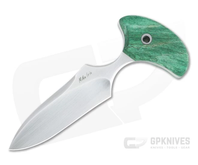 Mike Irie Custom Version 3 Push Dagger CPM-154 Green Maple Fixed Blade 4819