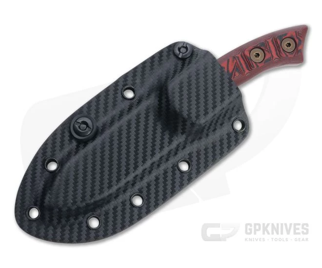 Dawson Knives Snakebite Arizona Copper 3V Red/Black G10 Pocket Fixed Blade - Image 2