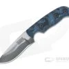 Dawson Knives Deep Notch Hamon 3V Blue/Black G10 Fixed Blade