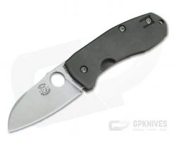 Spyderco Techno 2 Slysz Titanium Frame Lock Tom Krein Regrind