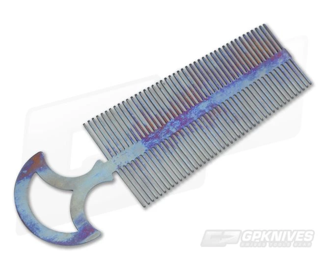 John Gray Titanium Double Tooth Comb Anodized - Large