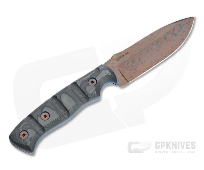 Dawson Knives Huntsman Arizona Copper 3V Two-Tone Carbon Fiber Fixed Blade - Image 3