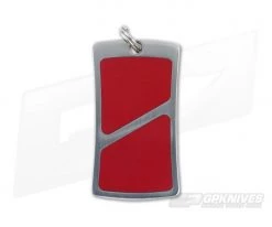 Mike Alsdorf Pendant Slim Radiused Rectangle Coral Stone