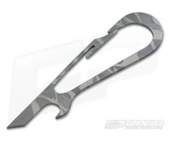 SK Knives Large DeCAPitator Brown/Grey Titanium Bottle Opener