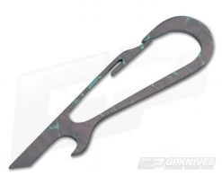 SK Knives Large DeCAPitator Pink/Teal Titanium Bottle Opener