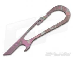 SK Knives Large DeCAPitator Pink/Grey Titanium Bottle Opener