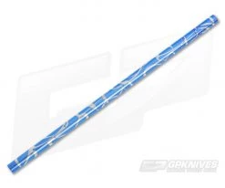 Steven Kelly Titanium Drinking Straw Long Blue Splatter