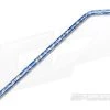 Steven Kelly Titanium Drinking Straw Long Bent Dark Blue Splatter