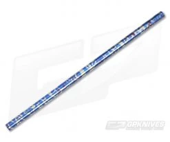 Steve Kelly Titanium Drinking Straw Blue & Red Splatter