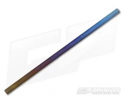 Steven Kelly 10" Titanium Drinking Straw Rainbow Ano
