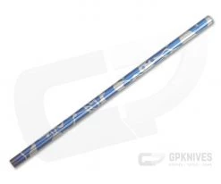 Steve Kelly Titanium Straight Magnum Drinking Straw Blue Swirl Titanium